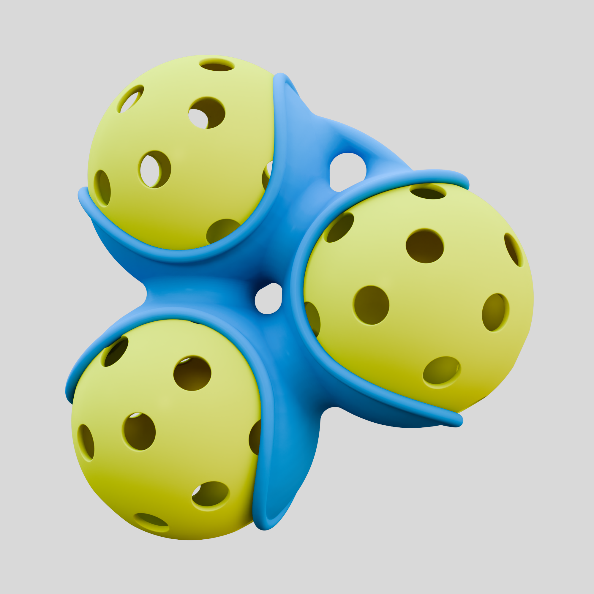 Tri Pickle Pocket – 3 Ball Pickleball Holder