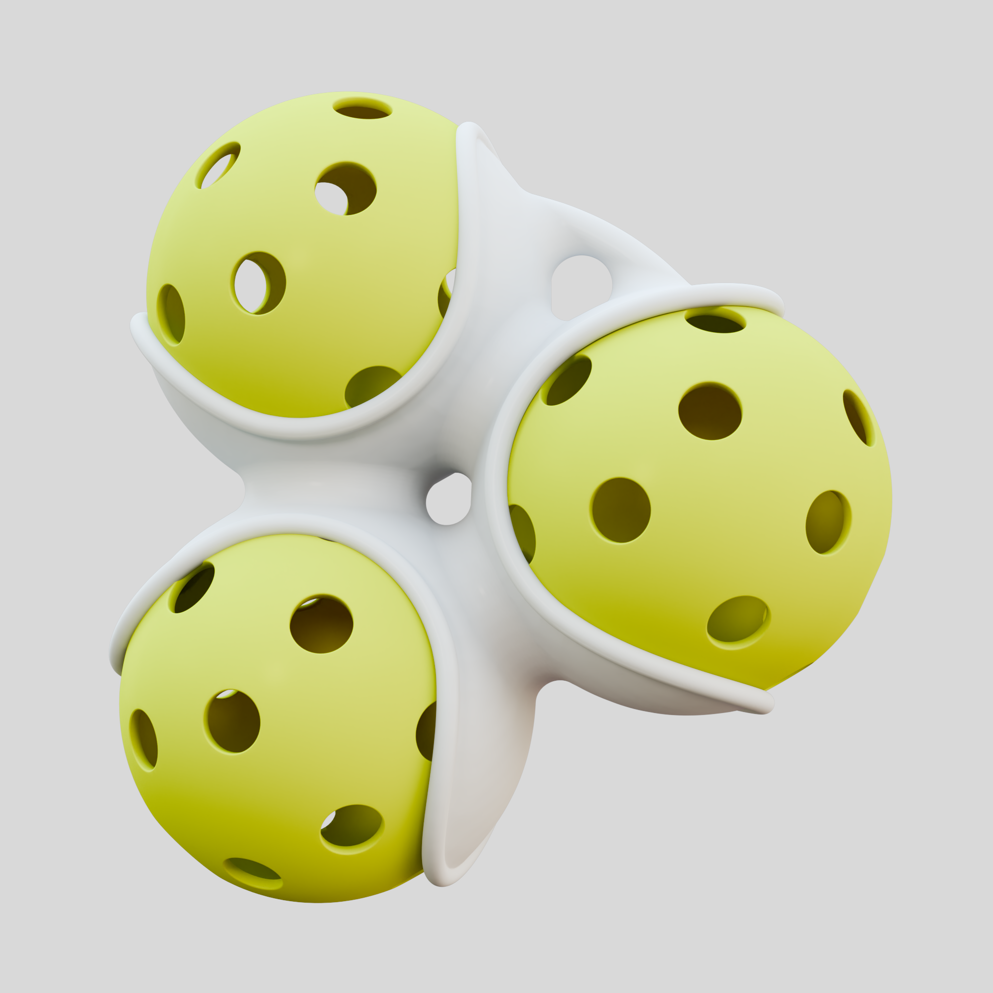 Tri Pickle Pocket – 3 Ball Pickleball Holder